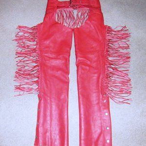 Red Leather Chaps